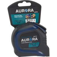 Outils Aurora UAV725 Ruban &agrave; mesurer, 1" x 25', Marques de goujon Imp&eacute;rial/Imp&eacute;rial & m&eacute;trique