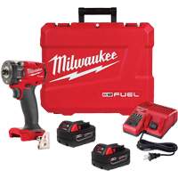 Milwaukee 2854-22R M18 Fuel Compact Impact Wrench with Friction Ring Kit, 18 V, 3/8" Socket