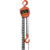 JET 101016 VCH Series Chain Hoist, 20' Lift, 2200 lbs. (1 tons) Capacity, Heat-Treated Alloy Steel Chain
