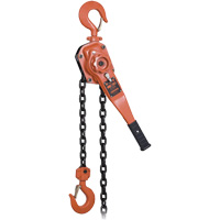 JET 110414 KLP-300L-5 KLP Series Heavy-Duty Lever Chain Hoist with Overload Protection, 5' Lift, 6000 lbs. (3 tons) Capacity