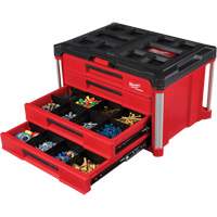 Milwaukee 48-22-8444 PackOut 4-Drawer Tool Box, 16-3/10" x 22-1/5" x 14-3/10", Red