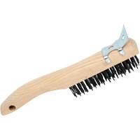 JET 551109 4SHWSC Brosse &agrave; r&eacute;curer manuelle, Acier au carbone, 4 x 16 rangs de fils, Longueur 10"
