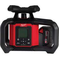 Milwaukee 3704-21 Ensemble de niveau au laser rotatif ext&eacute;rieur rouge &agrave; double pente M18 avec r&eacute;cepteur & t&eacute;l&eacute;commande, 4000' (1219,2 m)