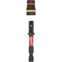Milwaukee 49-66-4742 Tourne-&eacute;crous 2-en-1 Shockwave Impact Duty Quik-Clear, 5/16"/1/4" prise, 2-1/4" lo, Magn&eacute;tique