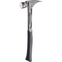 Milwaukee TIB14RSC TIBONE Smooth Titanium Framing Hammer, 14 oz., Solid Steel Handle, 15-1/4" L