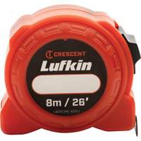 Lufkin By Crescent L625CME-02 L600 Series Power Tape Measure, 1" x 26'/8 m, Imperial & Metric Graduations
