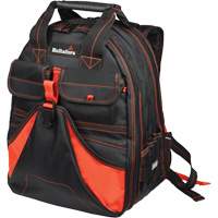 Hultafors HT5533 Deluxe Tool Backpack, Black/Red, Ballistic/Polyester