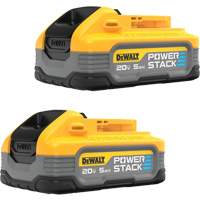 DEWALT DCBP520-2 2 batteries POWERSTACK, Lithium-ion, 20 V, 5 Ah