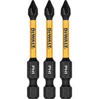 DEWALT DWAF2PH1IR3 3-Piece FLEXTORQ&reg; Impact Screwdriving Bits, Phillips, #1, 1/4" Drive