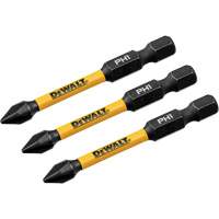 DEWALT DWAF2PH1IR3 3-Piece FLEXTORQ&reg; Impact Screwdriving Bits, Phillips, #1, 1/4" Drive