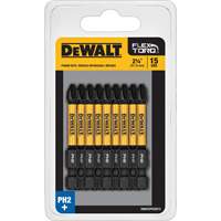 DEWALT DWAF2PH2IR15 15-Piece FLEXTORQ&reg; Impact Screwdriving Bits, Phillips, #2, 1/4" Drive