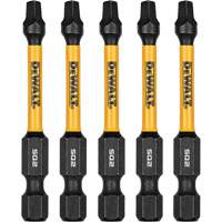DEWALT DWAF2SQ2IR5 5-Piece FLEXTORQ&reg; Impact Screwdriving Bits, Square, #2, 1/4" Drive