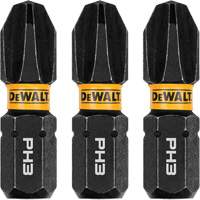 DEWALT DWAF1PH3IR3 Forets pour tournevis &agrave; chocs FLEXTORQ 3 mcx, Phillips, #3, Prise 1/4"
