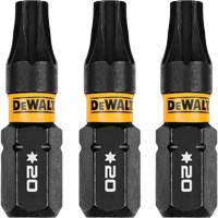 DEWALT DWAF1TX20IR3 Forets pour tournevis &agrave; chocs FLEXTORQ 3 mcx, Torx, T-20, Prise 1/4"