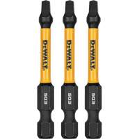 DEWALT DWAF2SQ3IR3 Forets pour tournevis &agrave; chocs FLEXTORQ 3 mcx, Carr&eacute;e, #3, Prise 1/4"