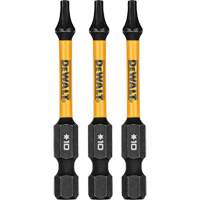 DEWALT DWAF2TX10IR3 Forets pour tournevis &agrave; chocs FLEXTORQ 3 mcx, Torx, T-10, Prise 1/4"