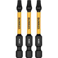 DEWALT DWAF2TX20IR3 Forets pour tournevis &agrave; chocs FLEXTORQ 3 mcx, Torx, T-20, Prise 1/4"