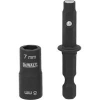 DEWALT DWADEND78MM Impact Ready Double-Ended Detachable Nut Driver, 5/16"/1/4" Drive, 2" L, Magnetic