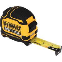 DEWALT DWHT35625S TOUGHSERIES LED Lighted Tape Measure, 25'