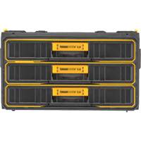 DEWALT DWST08330 Unit&eacute; &agrave; trois tiroirs ToughSystem 2.0, 21-4/5" x 12-3/10" x 12-3/5", Noir/Jaune