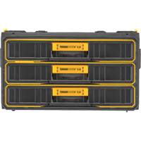 TOUGHSYSTEM<sup>®</sup> 2.0 Three-Drawer Unit, 12-3/10" W x 21-4/5" D x 12-3/5" H, Black/Yellow  UAX515 | TENAQUIP