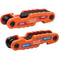 Klein Tools 70542 Compact Folding Hex Key Set, 17 Pcs., Metric & Imperial