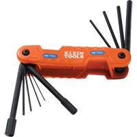 Klein Tools 70550M Pro Folding Hex Key Set, 10 Pcs., Metric