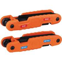 Klein Tools 70552 Pro Folding Hex Key Set, 21 Pcs., Metric & Imperial