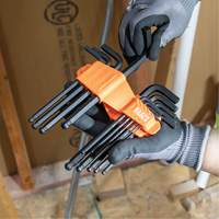 Klein Tools BLS10M L-Style Long Ball-End Hex Key Set, 10 Pcs., Metric