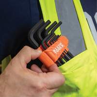 Klein Tools BLS10M L-Style Long Ball-End Hex Key Set, 10 Pcs., Metric