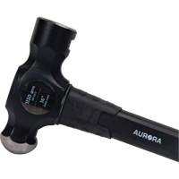 Aurora Tools UAX595 Ball Pein Hammer, 40 oz. Head Weight, Plain Face, Fibreglass Handle
