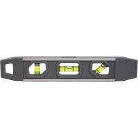 Johnson 1405-0900 Niveau torpille, 9" lo, Aluminium, 3 fioles, Magn&eacute;tique