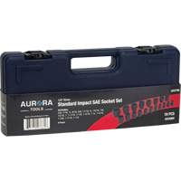 Aurora Tools UAX700 SAE Socket Set, 19 Pcs, Impact, 1/2" Drive Size