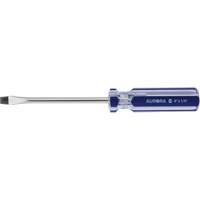 Aurora Tools UAX707 Blue Transparent Striped Slotted Screwdriver, 1/4" Tip, Round, Plastic Handle