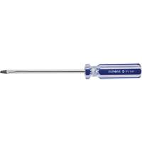 Aurora Tools UAX708 Blue Transparent Striped Slotted Screwdriver, 1/4" Tip, Round, Plastic Handle
