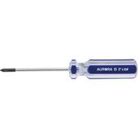 Outils Aurora UAX711 Tournevis Philips bleu transparent avec bandes, #0, Prise Plastique