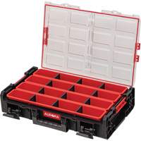 Aurora Tools UAX729 Arx X-Large Organizer with Long Bins, 23" x 15-1/5" x 5", Black