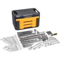 Gearwrench 80966 6-Point Mechanics Tool Set in 3 Drawer Storage Box