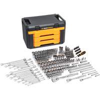 Gearwrench 80972 12-Point Mechanics Tool Set in 3 Drawer Storage Box
