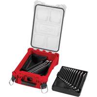 Milwaukee 48-22-9483 Wrench Set with PackOut Compact Organizer, Combination, 15 Pieces, Metric