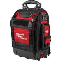 Milwaukee 48-22-8303 PackOut Structured Backpack, 9-1/2" L x 18" W, Black/Red, Polyester