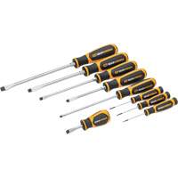 Gearwrench 099575101151 Slotted Dual Material Screwdriver Set in Foam Storage Tray, 9 Pcs.