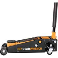 Gearwrench 099575100390 Heavy-Duty Floor Jack, 3 Ton(s) Capacity, 5-1/4" Lowered, 18-1/4" Raised, Manual Hydraulic
