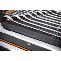 Gearwrench 099575101076 12-Point Long Pattern Combination SAE Wrench Set in Foam Storage Tray, Open-Ended, 19 Pieces, Imperial