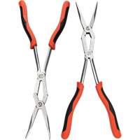 Crescent PSX204C-06 Jeu de pinces bimat&eacute;riau &agrave; bec long droite et pli&eacute;e X2, 2 Morcea