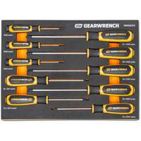 Gearwrench 099575101168 Torx&reg; Dual Material Screwdriver Set in Foam Storage Tray, 10 Pcs.