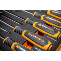 Gearwrench 099575101168 Torx&reg; Dual Material Screwdriver Set in Foam Storage Tray, 10 Pcs.