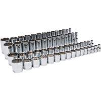 Gearwrench 099575101182 Master SAE Socket Set in Foam Storage Tray, 60 Pcs, 1/2" Drive Size, Deep