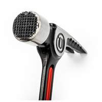 Crescent 037103350442 Milled-Face Framing Hammer, 28 oz., Solid Steel Handle, 16" L