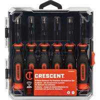 Crescent 037103366016 Diamond Tip Precision Screwdriver Set, 6